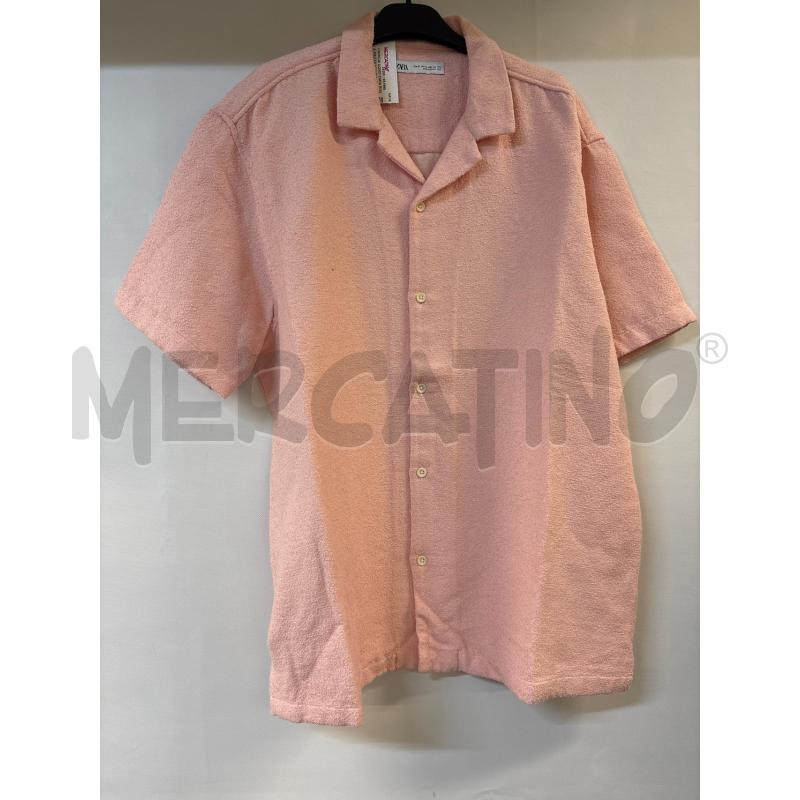 CAMICIA UOMO ZARA ROSA MEZZA MANICA | Mercatino dell'Usato Acerra 1