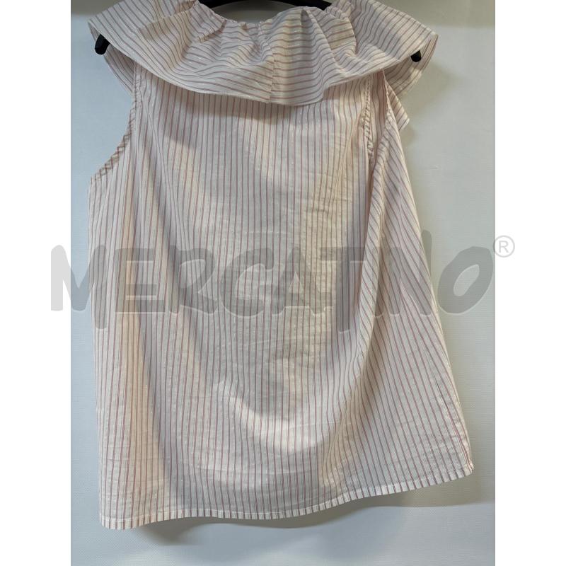 CANOTTA DONNA BIANCO ROSA DORATO BRIZZI | Mercatino dell'Usato Acerra 2