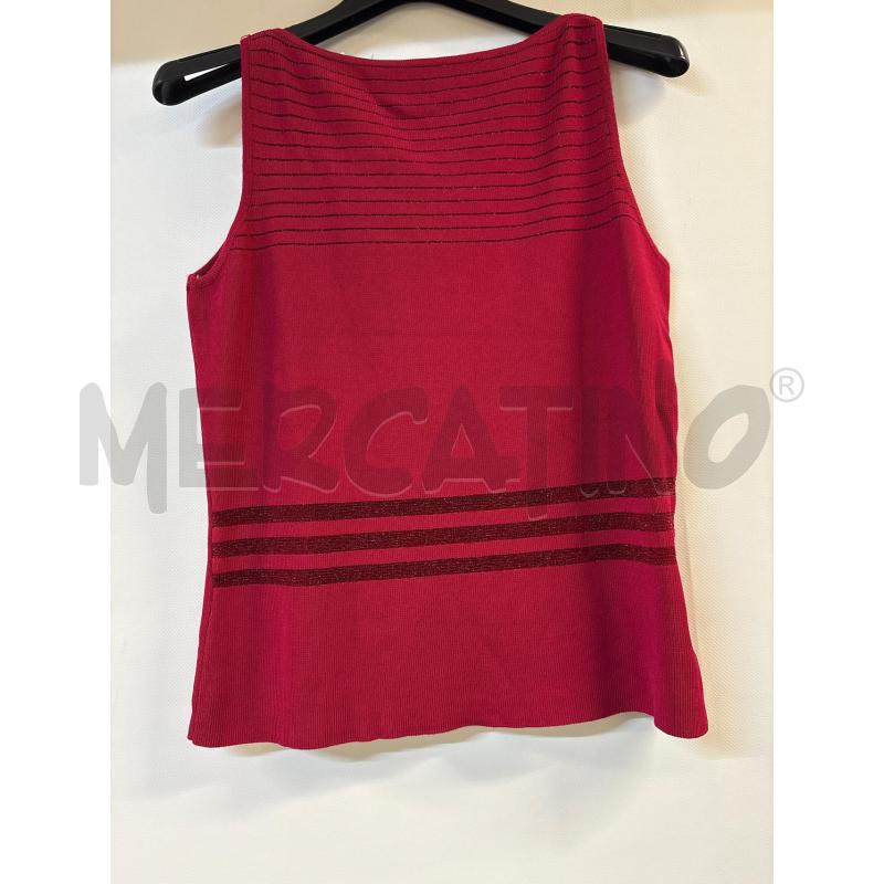 CANOTTA DONNA BURBERRY ROSSO 100%SETA | Mercatino dell'Usato Acerra 1