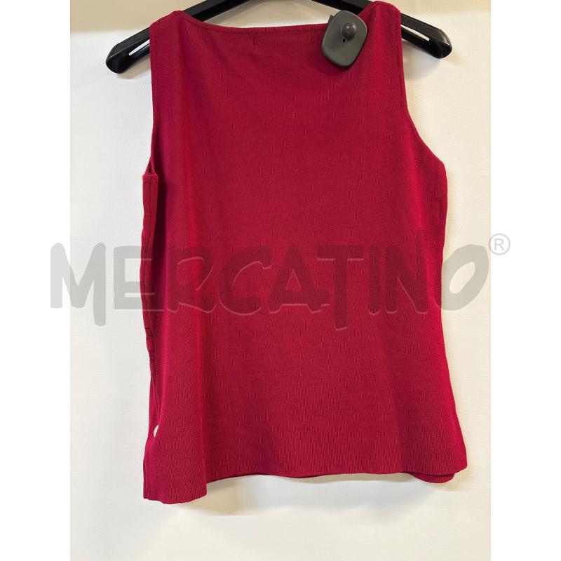 CANOTTA DONNA BURBERRY ROSSO 100%SETA | Mercatino dell'Usato Acerra 2