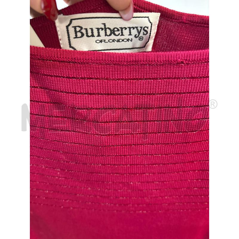 CANOTTA DONNA BURBERRY ROSSO 100%SETA | Mercatino dell'Usato Acerra 3