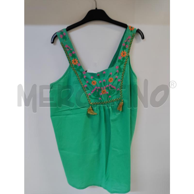 CANOTTA DONNA CAMOMILLA VERDE | Mercatino dell'Usato Acerra 1
