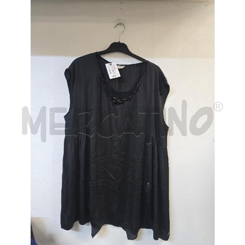 CANOTTA DONNA GUESS NERO COLLO STRASS | Mercatino dell'Usato Acerra 1