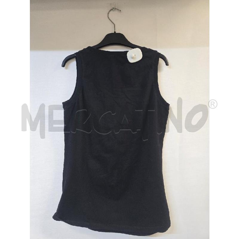 CANOTTA DONNA PINKO NERO ARANCIONE STRASS | Mercatino dell'Usato Acerra 2