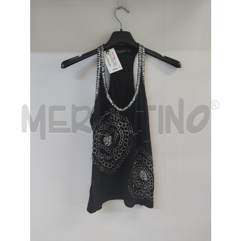CANOTTA DONNA TWINSET NERO CON CERCHI | Mercatino dell'Usato Acerra 1