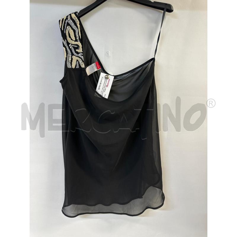 CANOTTA DONNA YAMAMAY MONOSPALLA STRASS SPALLA | Mercatino dell'Usato Acerra 1