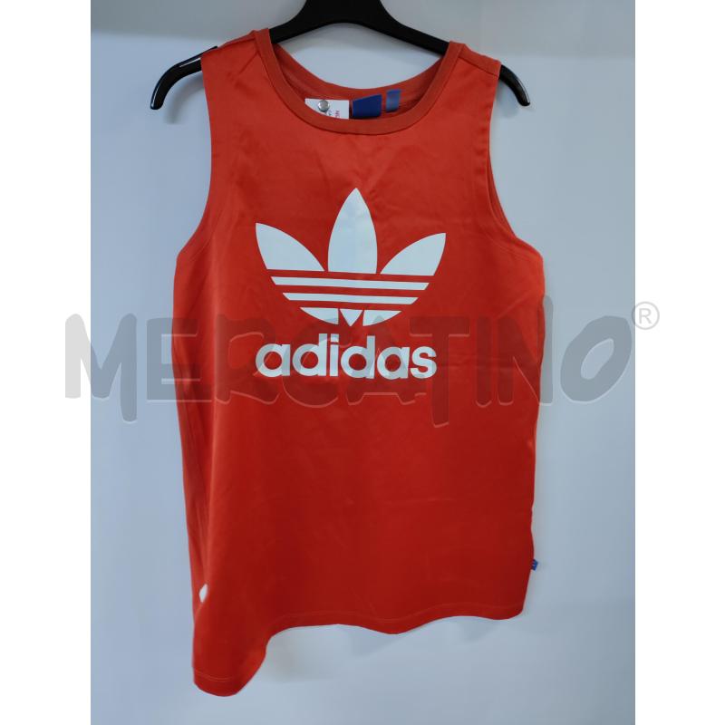 CANOTTA UOMO ADIDAS ROSSO BIANCO | Mercatino dell'Usato Acerra 1
