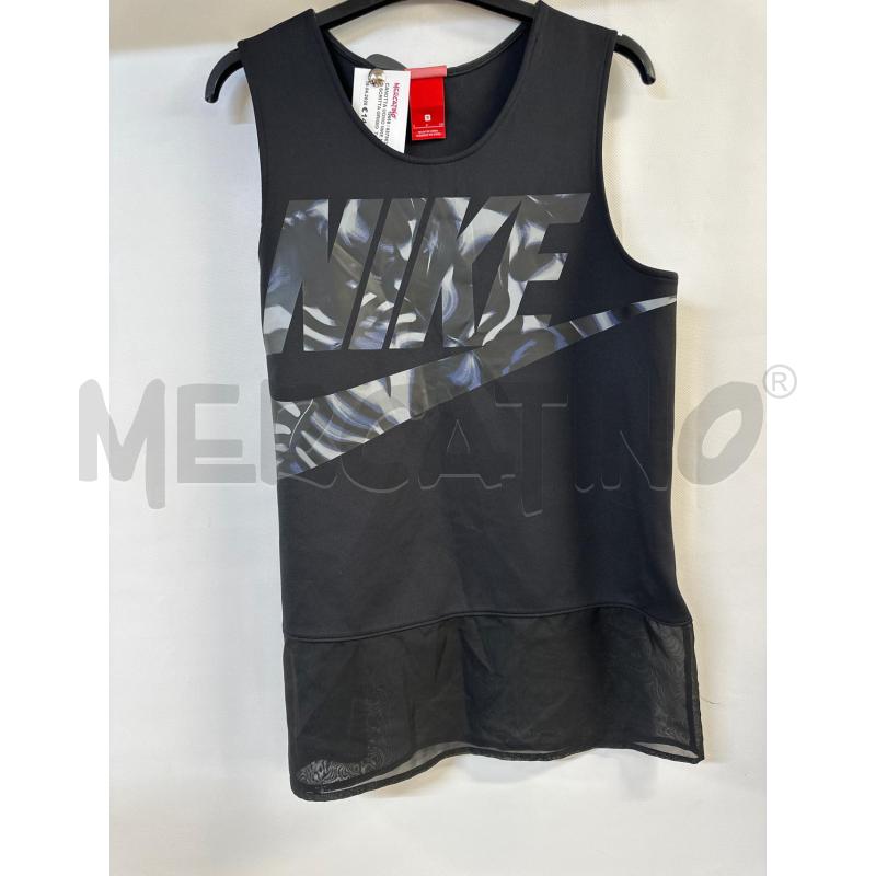 CANOTTA UOMO NIKE NERO SCRITTA GRIGIO | Mercatino dell'Usato Acerra 1