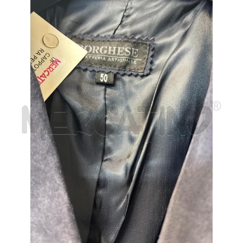 CAPPOTTO DONNA BLU VERA PELLE SCAMOSCIATA PELLETTERIA BORGHESE  | Mercatino dell'Usato Acerra 3