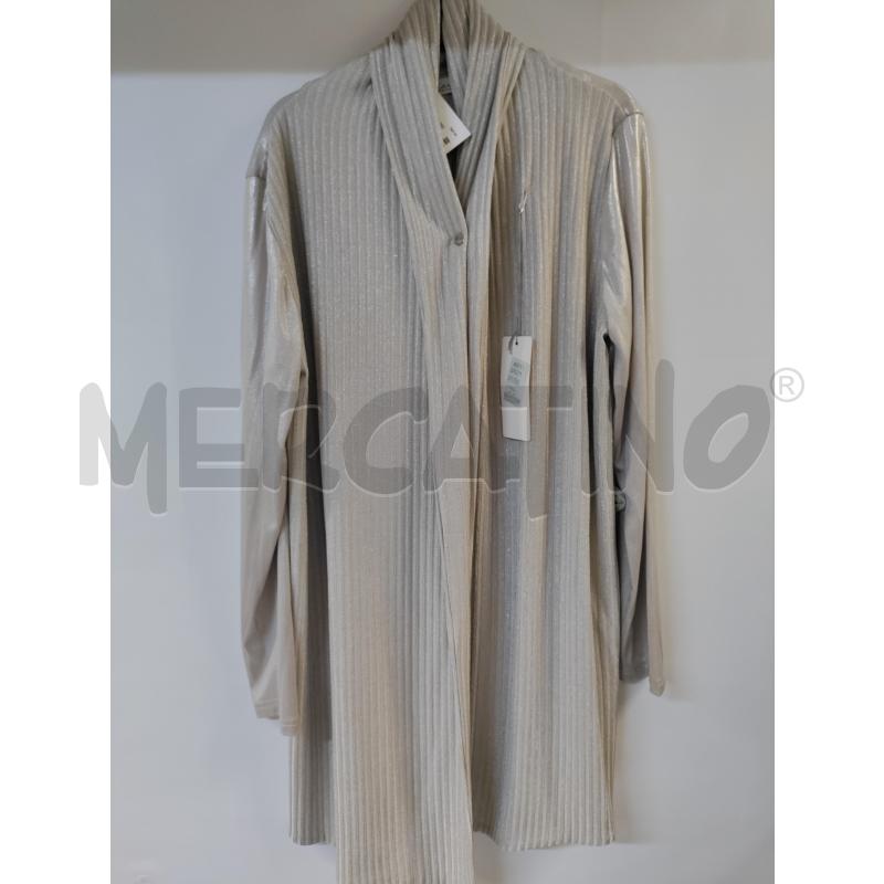 CARDIGAN DONNA KIARA GRIGIO LAMINATO | Mercatino dell'Usato Acerra 1