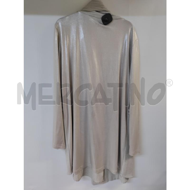 CARDIGAN DONNA KIARA GRIGIO LAMINATO | Mercatino dell'Usato Acerra 2