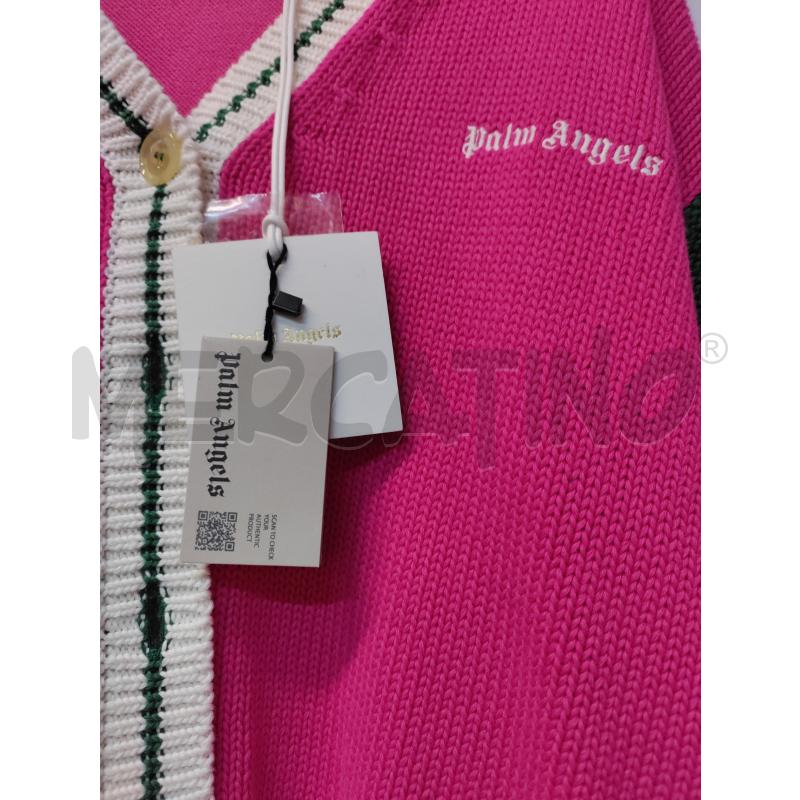 CARDIGAN DONNA PALM ANGELS FUXIA VERDE | Mercatino dell'Usato Acerra 2