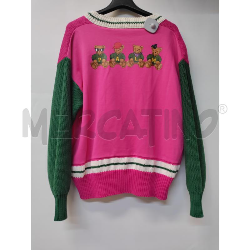CARDIGAN DONNA PALM ANGELS FUXIA VERDE | Mercatino dell'Usato Acerra 3