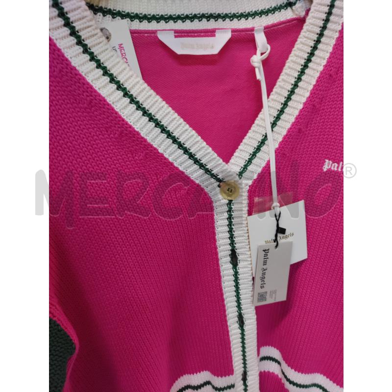 CARDIGAN DONNA PALM ANGELS FUXIA VERDE | Mercatino dell'Usato Acerra 4