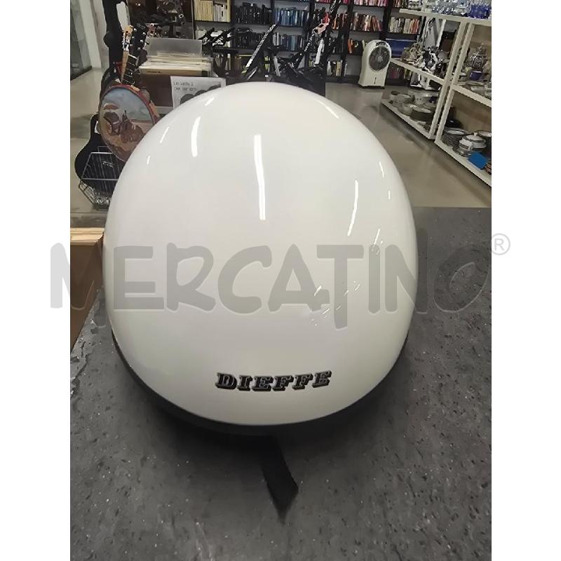 CASCO MOTO BIANCO SENZA VISIERA | Mercatino dell'Usato Acerra 1
