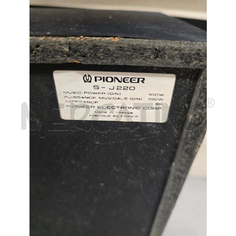 CASSE COPPIA PIONEER S-J220  NERE | Mercatino dell'Usato Acerra 3