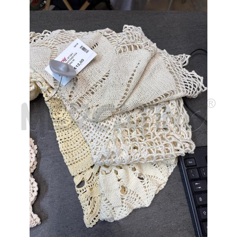 CENTRINI ROTONDI PZ4 BEIGE DIVERSI RICAMATI | Mercatino dell'Usato Acerra 1