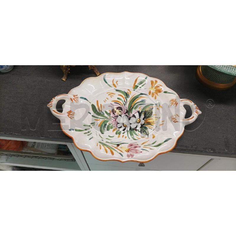 CENTROTAVOLA BEIGE FIG. FIORI STRISCIA MARRONE | Mercatino dell'Usato Acerra 1