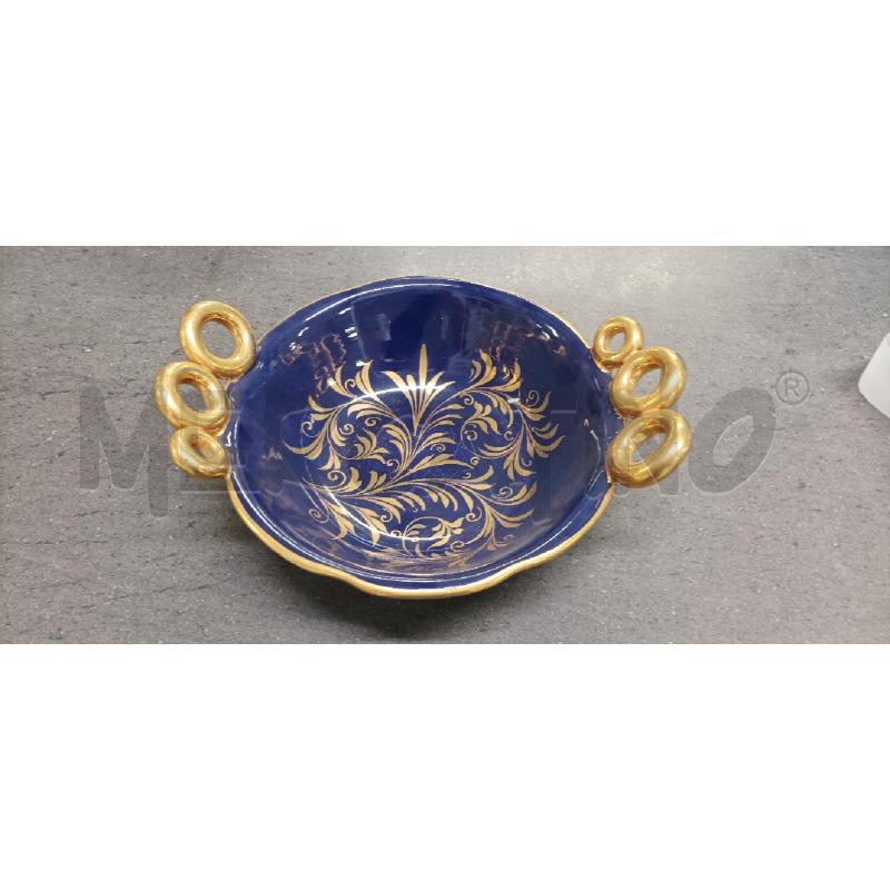 CENTROTAVOLA BLU DEC.ORO MANICI TONDI ORO  | Mercatino dell'Usato Acerra 1