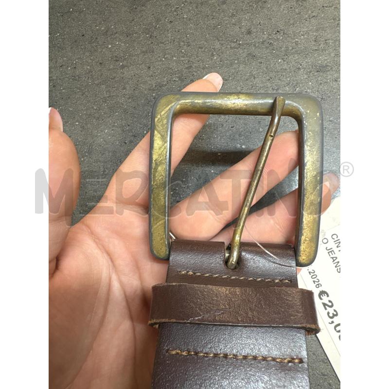 CINTURA DONNA MOSCHINO JEANS MARRONE STRASS GIALLO | Mercatino dell'Usato Acerra 3