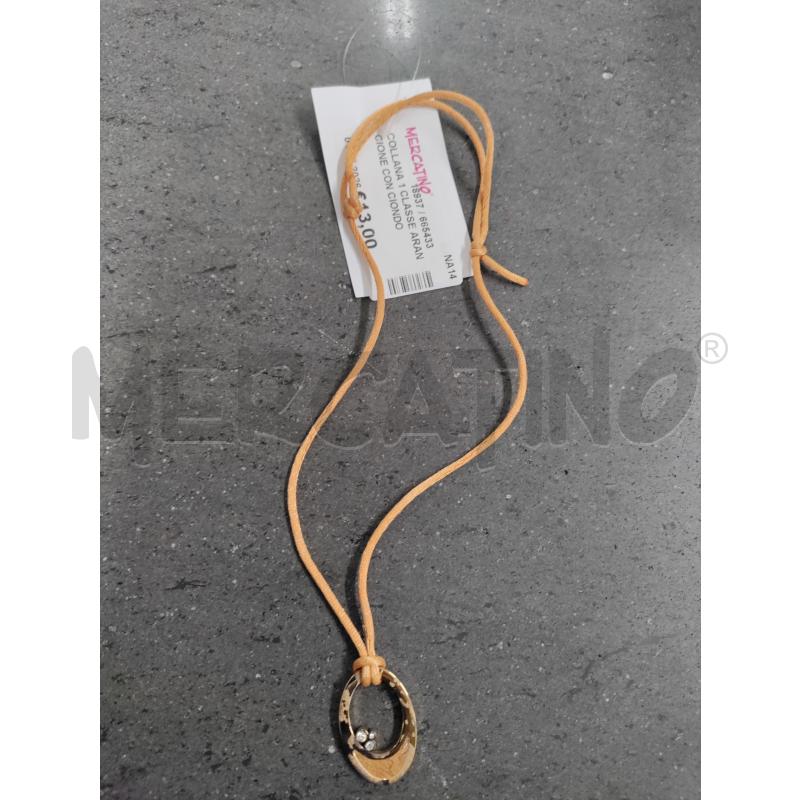 COLLANA 1 CLASSE ARANCIONE CON CIONDOLO | Mercatino dell'Usato Acerra 1