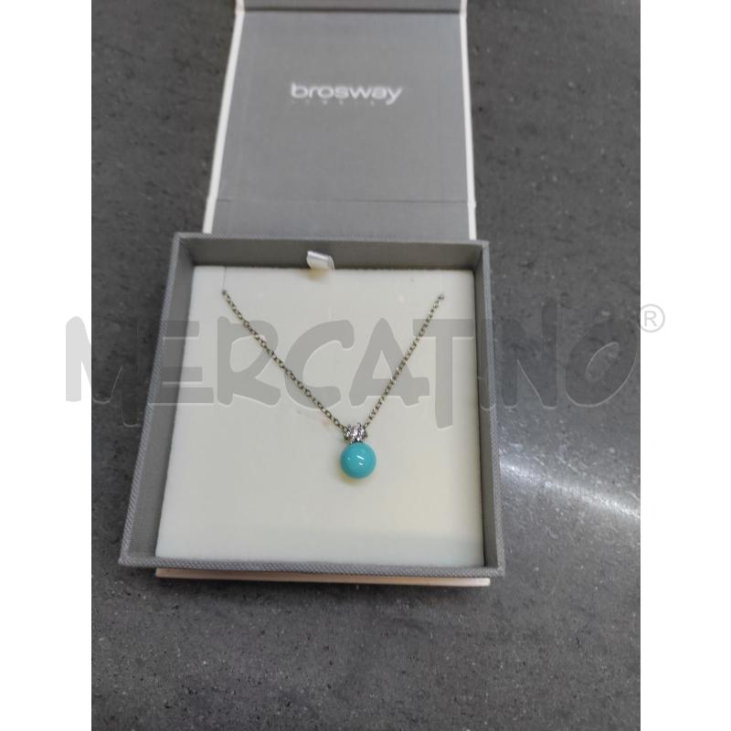 COLLANA BROSWAY SILVER PALLINA CELESTE | Mercatino dell'Usato Acerra 1
