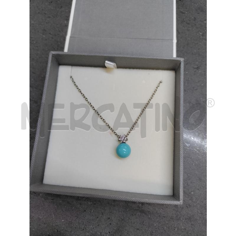 COLLANA BROSWAY SILVER PALLINA CELESTE | Mercatino dell'Usato Acerra 2