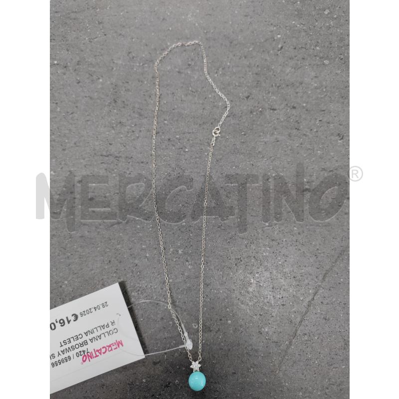 COLLANA BROSWAY SILVER PALLINA CELESTE | Mercatino dell'Usato Acerra 3
