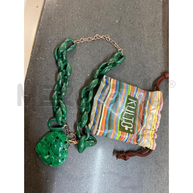 COLLANA CATENE VERDE KULTO | Mercatino dell'Usato Acerra 1