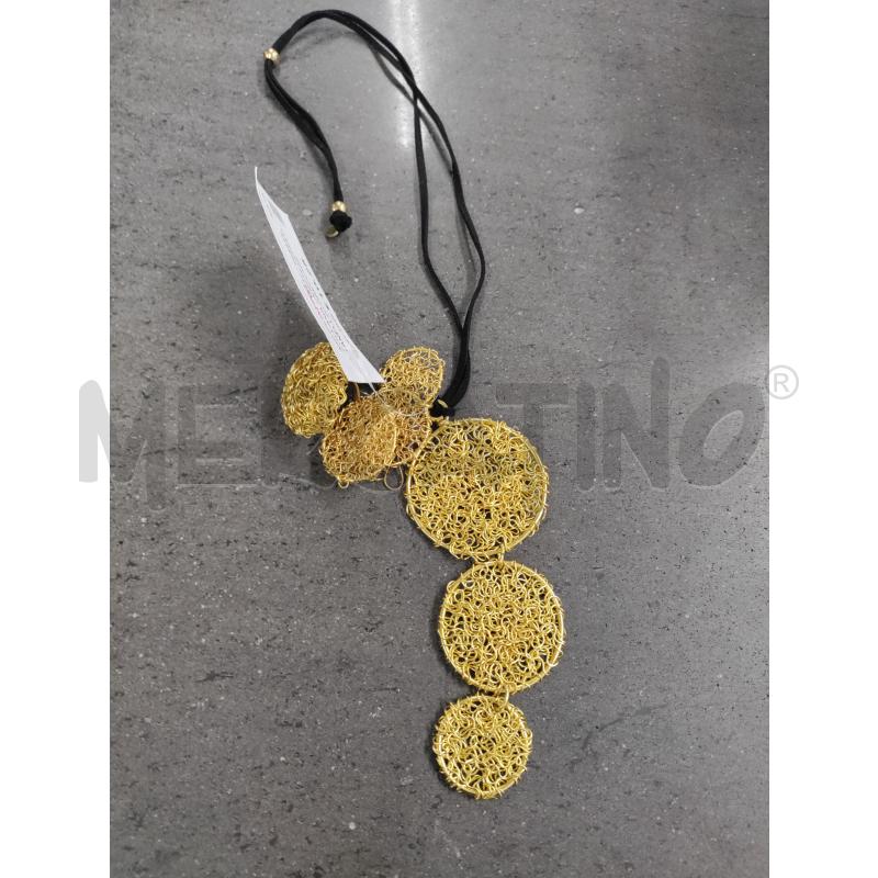 COLLANA CERCHI DORATI+ANELLO+ORECCHINI | Mercatino dell'Usato Acerra 1