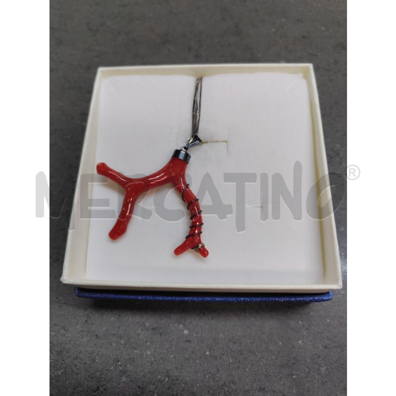 COLLANA CON CIONDOLO ROSSO | Mercatino dell'Usato Acerra 1
