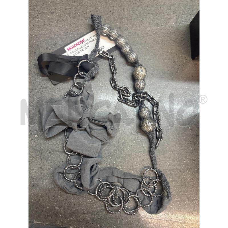 COLLANA CRISTINA EFFE SETA SILVER | Mercatino dell'Usato Acerra 1