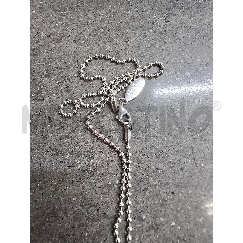 COLLANA MOSCHINO SILVER CON PIASTRINA | Mercatino dell'Usato Acerra 3