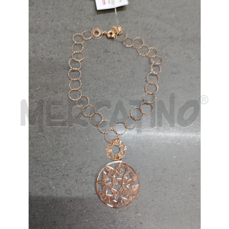 COLLANA OTAVIANI DORATA CERCHI FARFALLE | Mercatino dell'Usato Acerra 1
