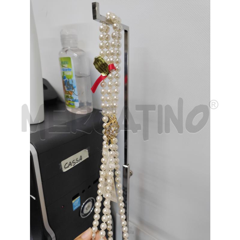 COLLANA PALLINE BIANCO DOPPIO FILOFB BIJOOUX | Mercatino dell'Usato Acerra 1