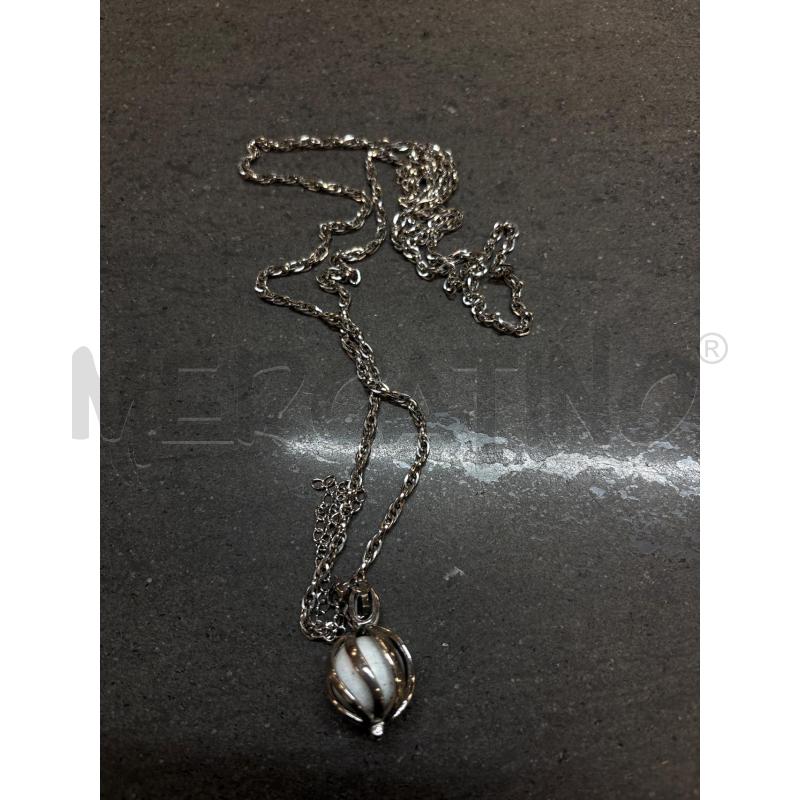 COLLANA SILVER CHIAMA ANGELI PALLA BIANCA | Mercatino dell'Usato Acerra 2