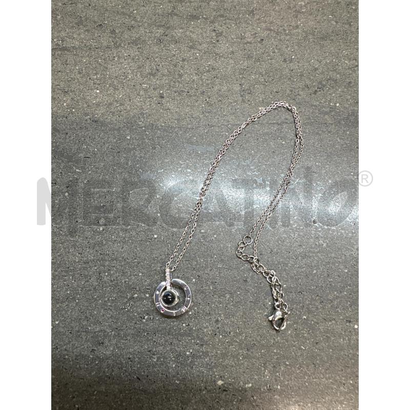 COLLANA SILVER CIONDOLO TONDO | Mercatino dell'Usato Acerra 1