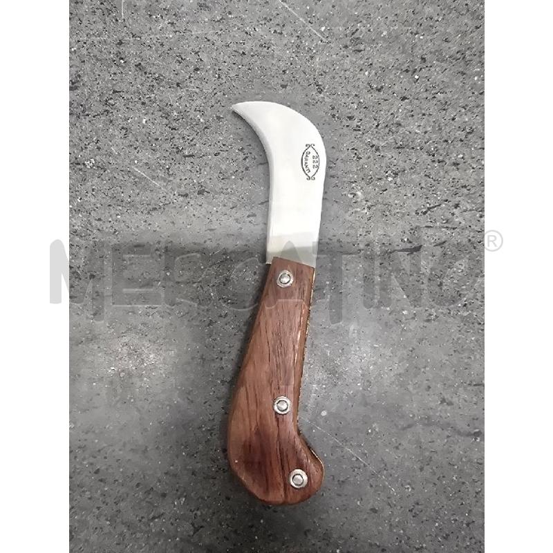 COLTELLINO MANICO LEGNO LAMA CURVA | Mercatino dell'Usato Acerra 1