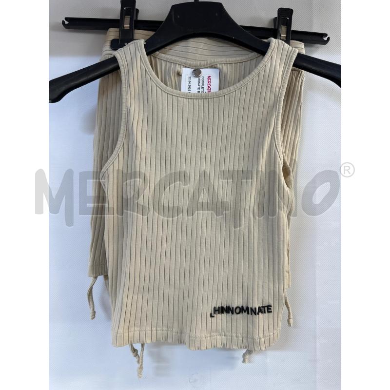 COMPLETO BAMBINA HINNOMINATE BEIGE TOP+GONNA | Mercatino dell'Usato Acerra 1