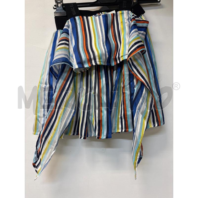 COMPLETO BAMBINA MARC ELLIS RIGATO BLU BIANCO GRIGIO GIALLO TOP+GONNA | Mercatino dell'Usato Acerra 1