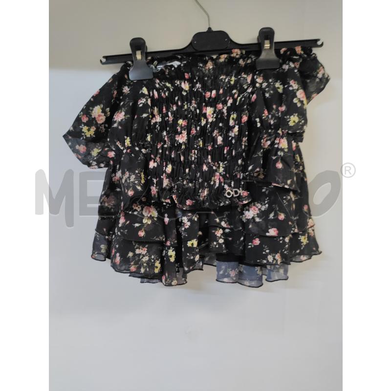 COMPLETO BAMBINA ODIET AMO NERO FIORIROSA | Mercatino dell'Usato Acerra 1
