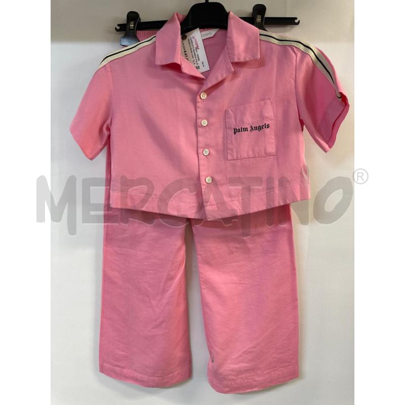 COMPLETO BAMBINA PALM ANGELS ROSA CAMICIA+PANTALONE | Mercatino dell'Usato Acerra 1