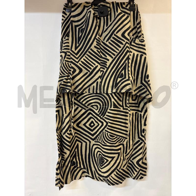 COMPLETO DONNA CAMOMILLA CARDIG+GONNA BEIGE NERO | Mercatino dell'Usato Acerra 2