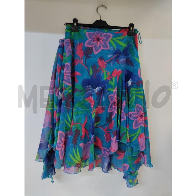 COMPLETO DONNA CAMOMILLA GONNA+CAMICIA BLU VERDE ROSA | Mercatino dell'Usato Acerra 2