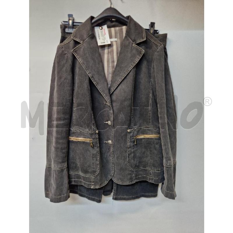 COMPLETO DONNA CANNELLA GRIGIO BEIGE GIACCA+GONNA | Mercatino dell'Usato Acerra 1