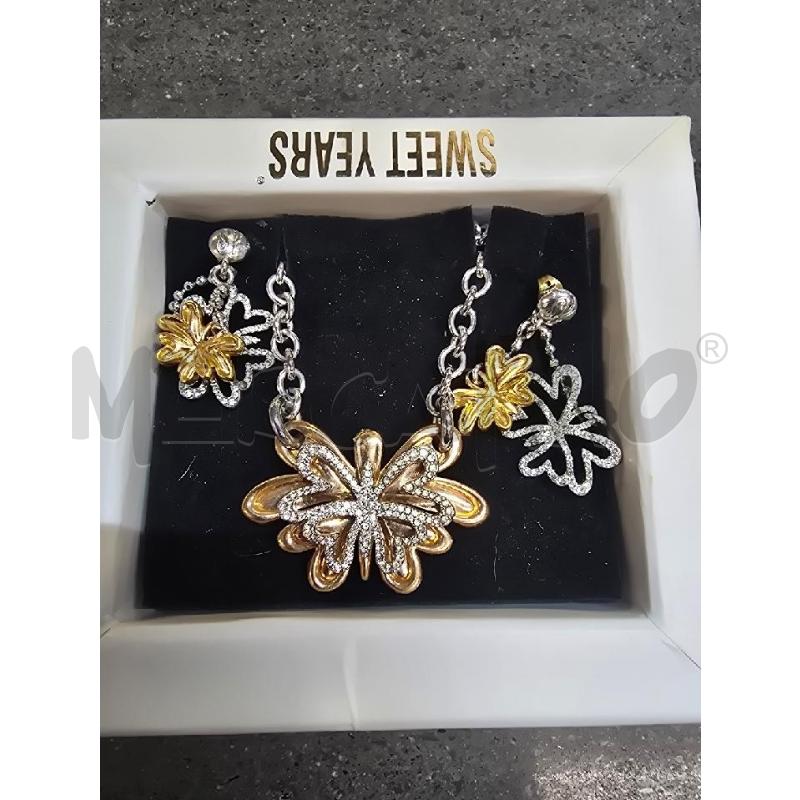 COMPLETO DONNA COLLANA+ORECC SWEET YEARS FOGLIE DORATO SILVER | Mercatino dell'Usato Acerra 2