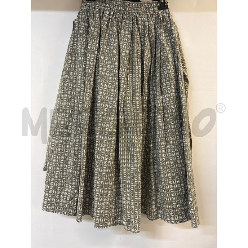 COMPLETO DONNA EIKI VERDE BIANCO FIORI GONNA+CAMICIA | Mercatino dell'Usato Acerra 2