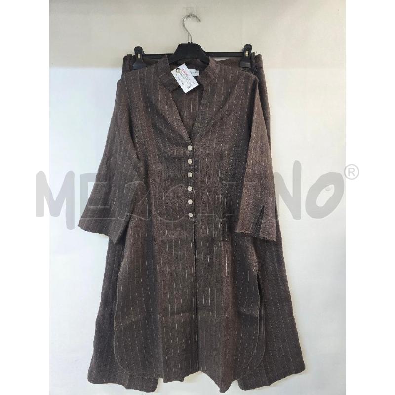 COMPLETO DONNA KOAN MARRONE RIGATO | Mercatino dell'Usato Acerra 1