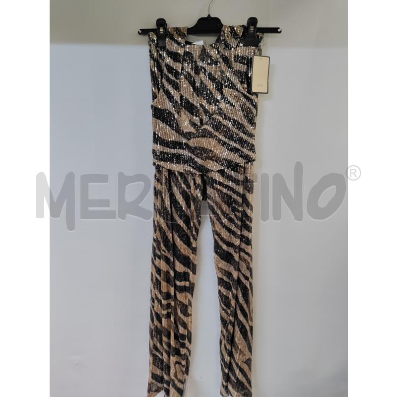 COMPLETO DONNA LUCY BEIGE NERO PAIETTE | Mercatino dell'Usato Acerra 1