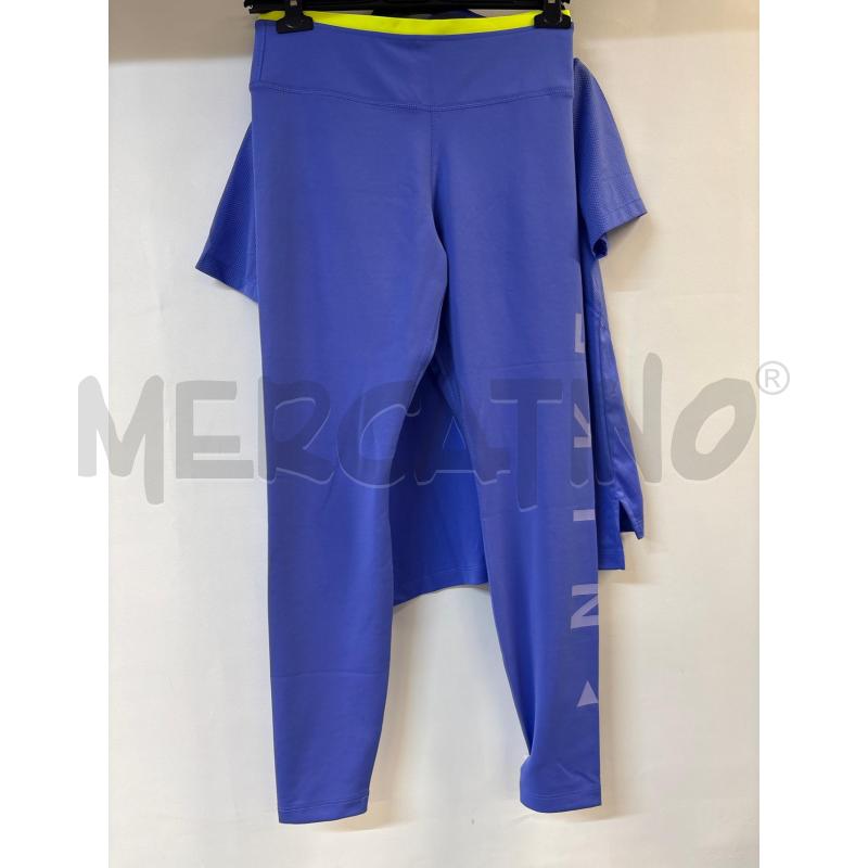 COMPLETO DONNA NIKE MAGLIA+LEGGINS GIALLO BLU  | Mercatino dell'Usato Acerra 2